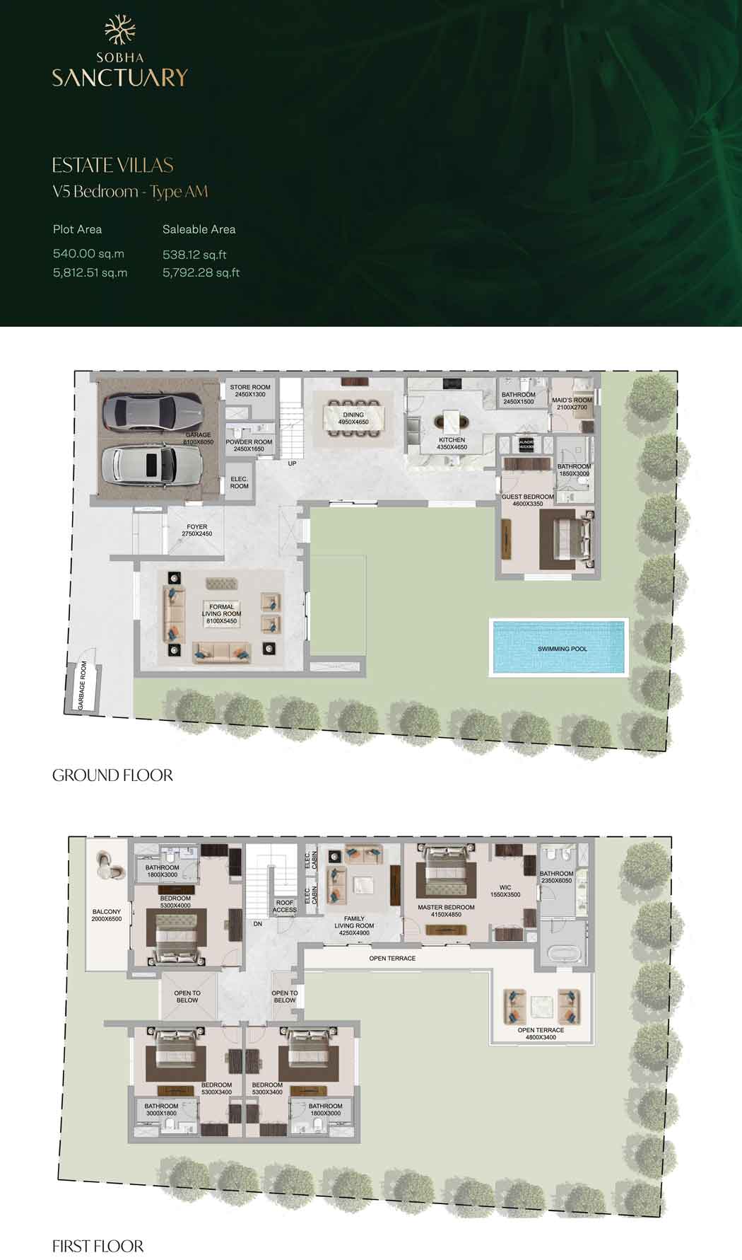 5 BED Estate Villa AT Sobha Sanctuary Dubai