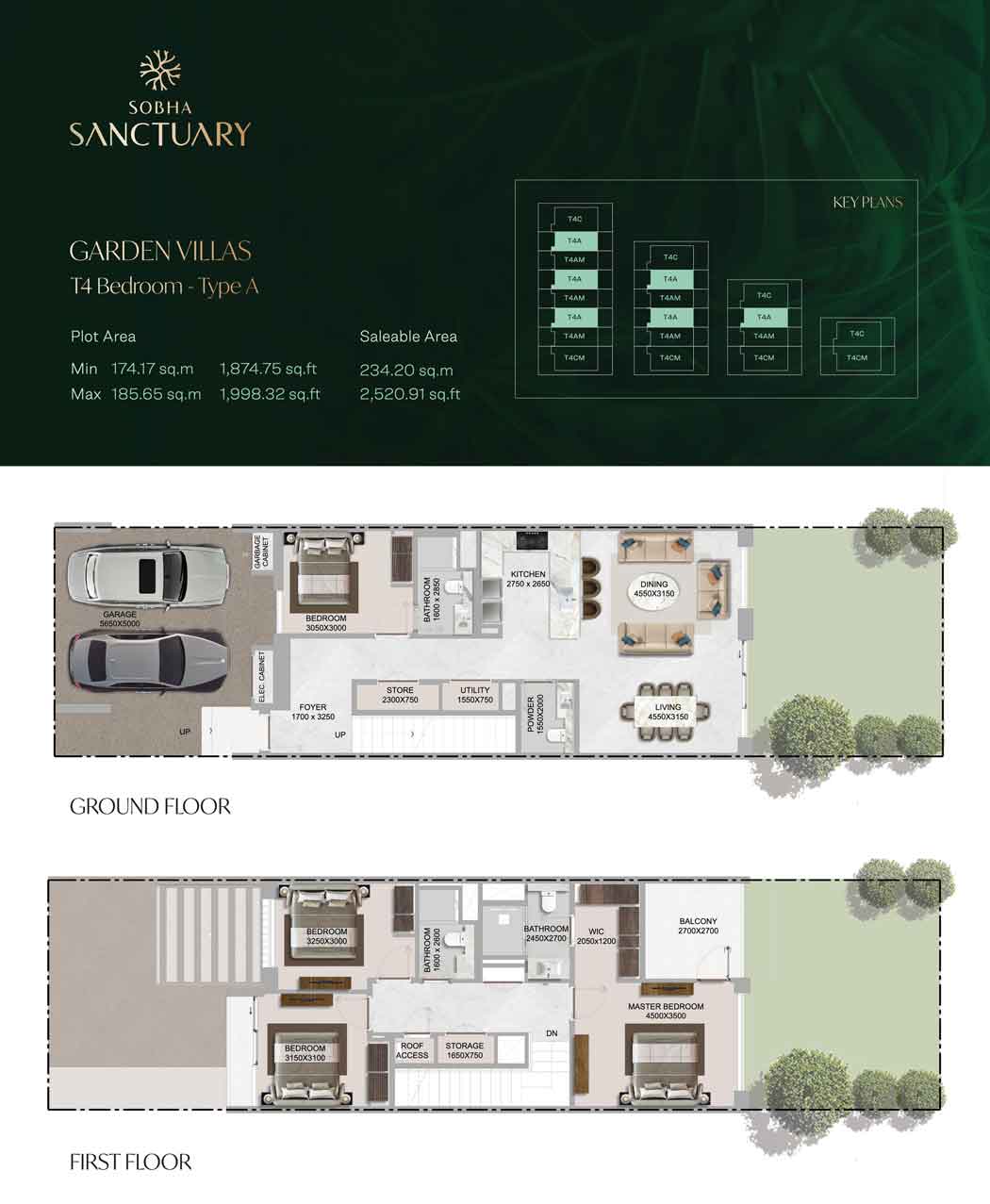 4 BED GARDEN Villa AT Sobha Sanctuary Dubai