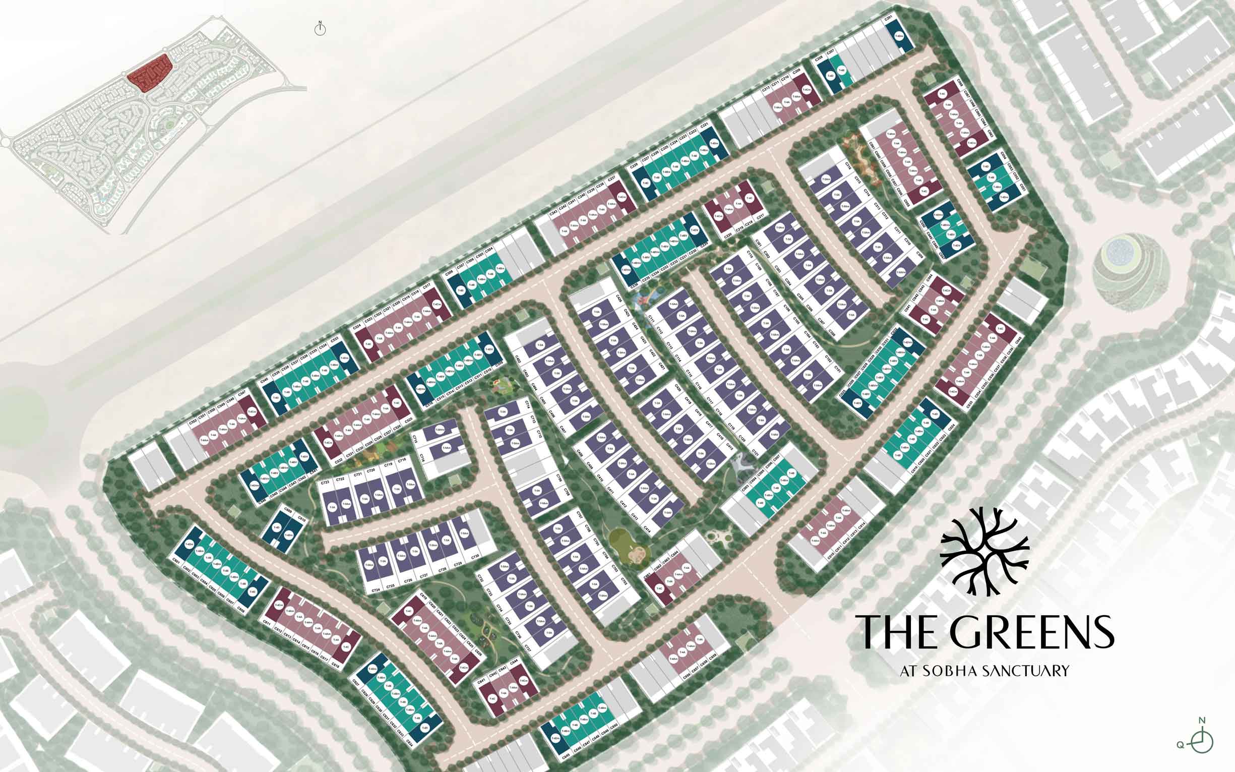 The Greens at Sobha Sanctuary Master Layout