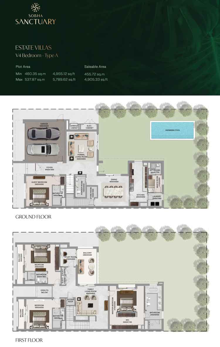 4 BED Estate Villa AT Sobha Sanctuary Dubai