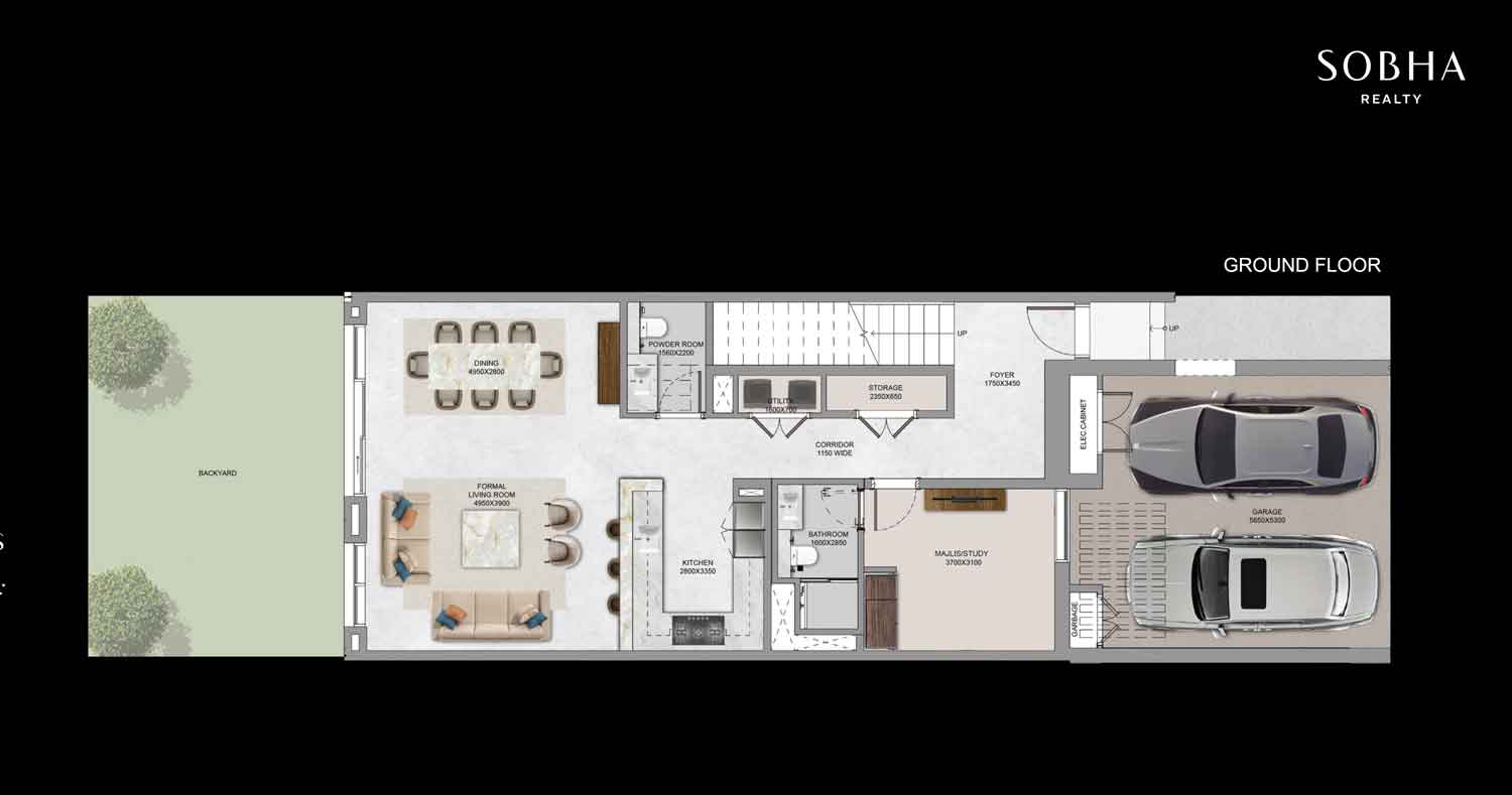 3 bed townhouse floor plan at sobha City Abu Dhabi 3 bed townhouse floor plan at sobha City Abu Dhabi